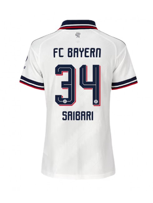 Bayern Munich Ismael Saibari #34 Auswärtstrikot für Frauen 2026-27 Kurzarm Bayern Munich Ismael Saibari #34 Auswärtstrikot für Frauen 2026-27 Kurzarm